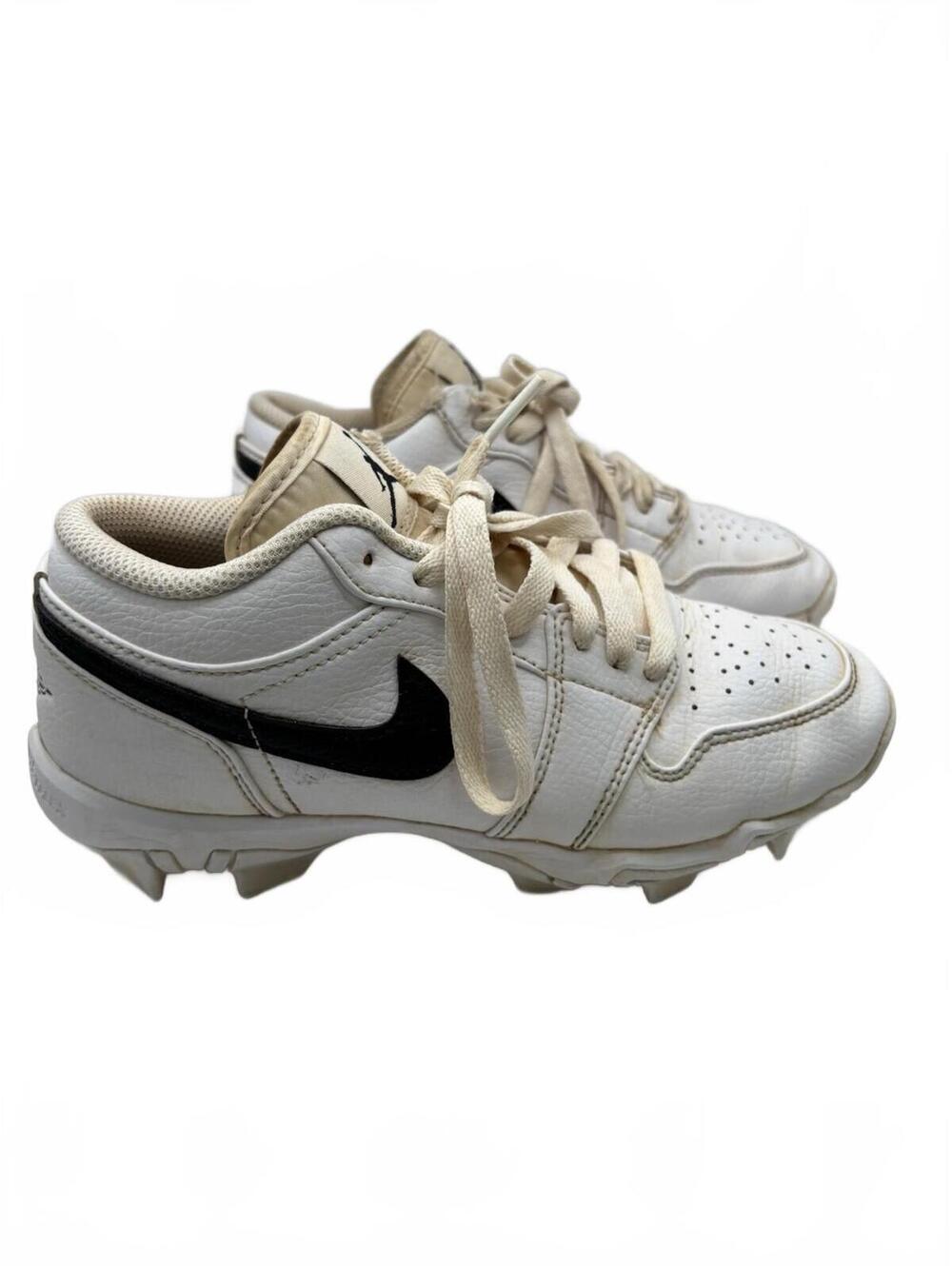 Nike Air Jordan Baseball Cleats White Black Size 10